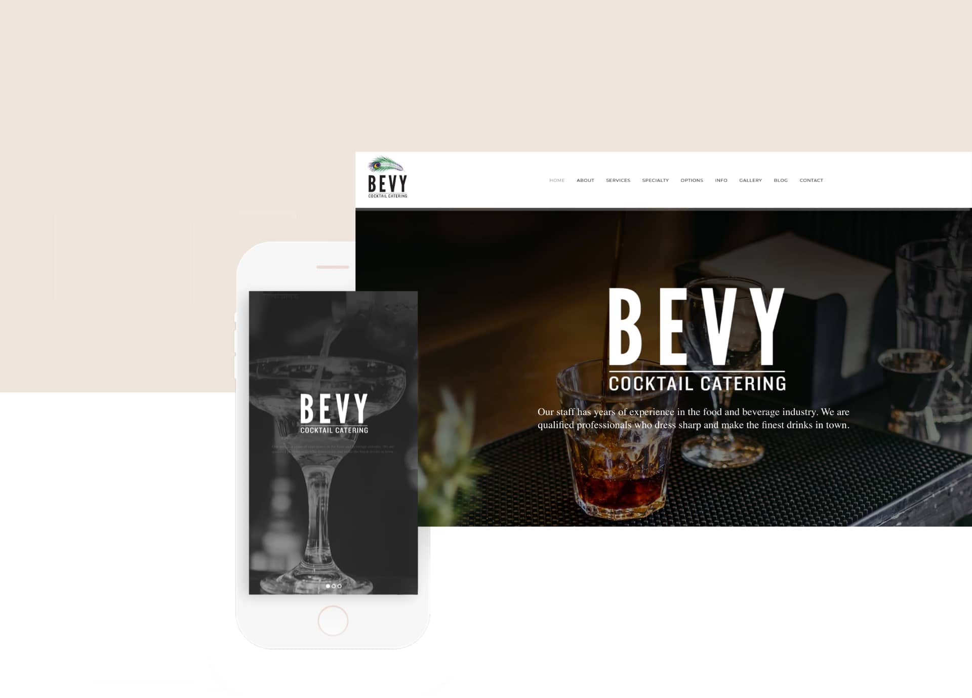 Isaac Bishop Portfolio - Bevy Bar Web & Mobile